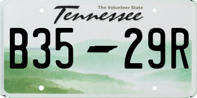 TN license plate B3529R