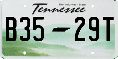 TN license plate B3529T