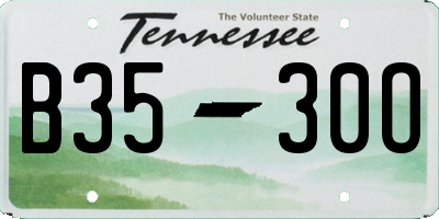 TN license plate B3530O