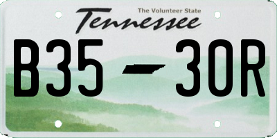 TN license plate B3530R