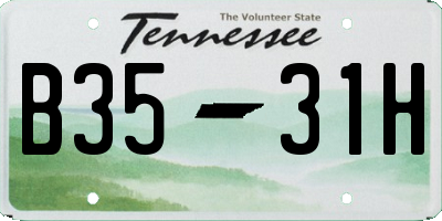TN license plate B3531H
