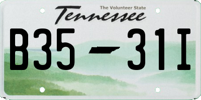 TN license plate B3531I