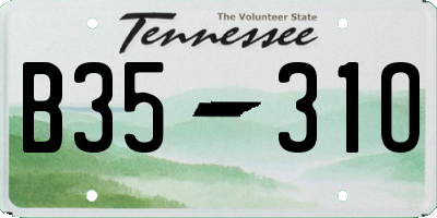 TN license plate B3531O
