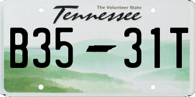 TN license plate B3531T