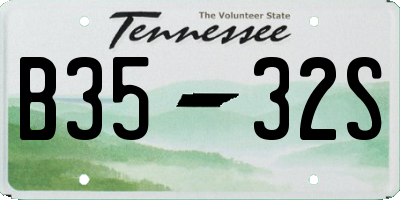 TN license plate B3532S