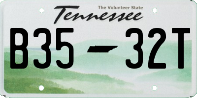 TN license plate B3532T