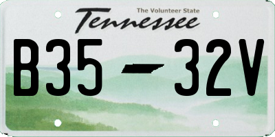 TN license plate B3532V