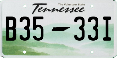 TN license plate B3533I