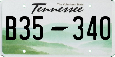 TN license plate B3534O