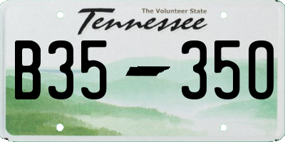 TN license plate B3535O