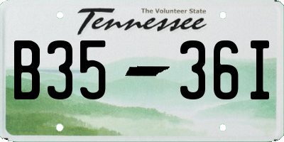TN license plate B3536I
