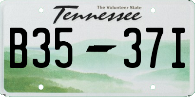 TN license plate B3537I