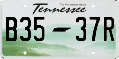 TN license plate B3537R