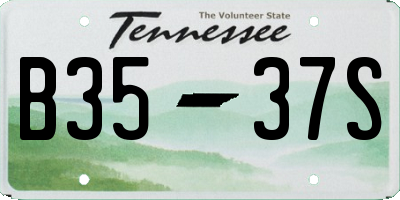 TN license plate B3537S