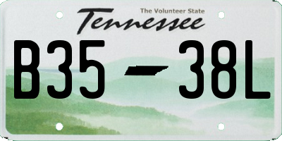 TN license plate B3538L
