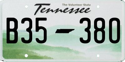 TN license plate B3538O