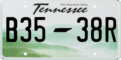 TN license plate B3538R