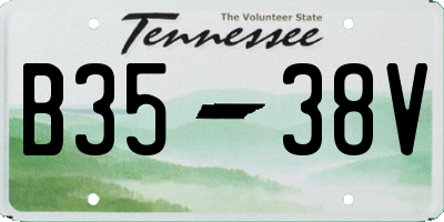 TN license plate B3538V