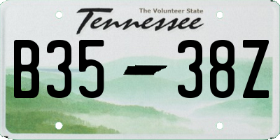 TN license plate B3538Z