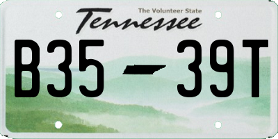 TN license plate B3539T