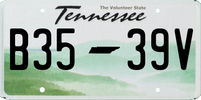 TN license plate B3539V