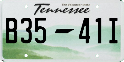 TN license plate B3541I