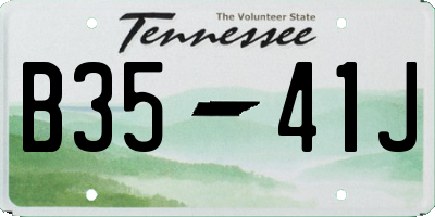 TN license plate B3541J