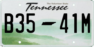 TN license plate B3541M