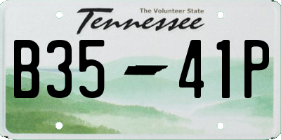 TN license plate B3541P