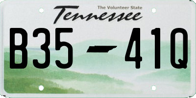 TN license plate B3541Q