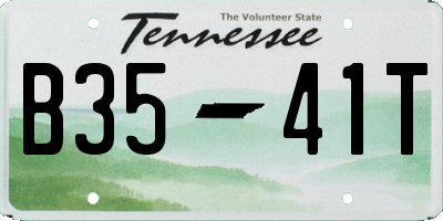 TN license plate B3541T