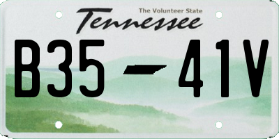TN license plate B3541V
