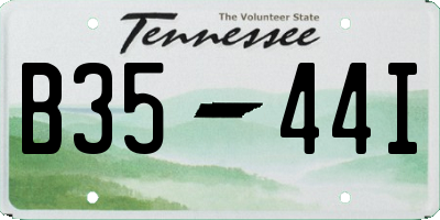 TN license plate B3544I