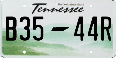 TN license plate B3544R