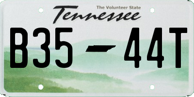 TN license plate B3544T