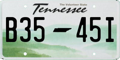 TN license plate B3545I