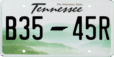 TN license plate B3545R