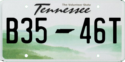 TN license plate B3546T