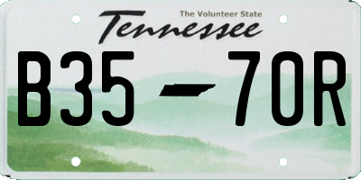 TN license plate B3570R