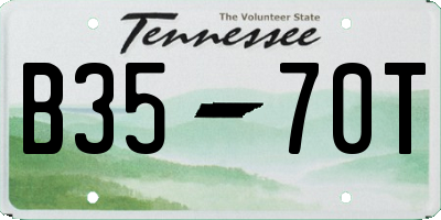TN license plate B3570T