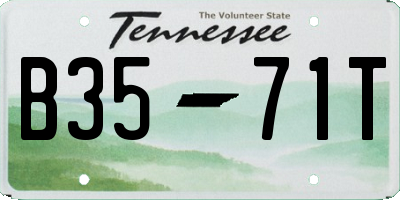 TN license plate B3571T
