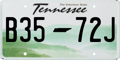 TN license plate B3572J