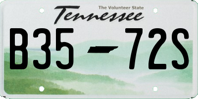TN license plate B3572S