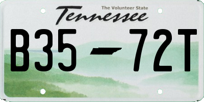 TN license plate B3572T