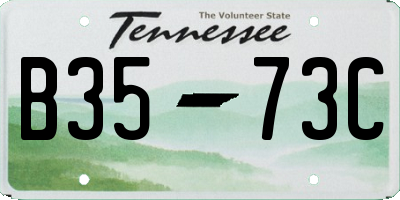 TN license plate B3573C