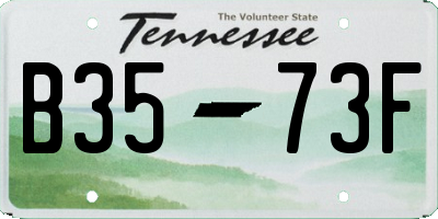 TN license plate B3573F