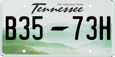 TN license plate B3573H