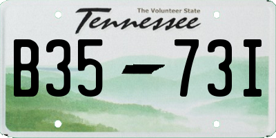 TN license plate B3573I