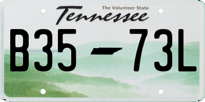 TN license plate B3573L