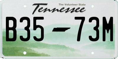 TN license plate B3573M